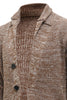 Load image into Gallery viewer, Khaki Shawl Collar Long Sleeves Loose Fit Men&#39;s Cardigan Sweater