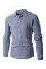 Load image into Gallery viewer, Grey Men&#39;s Casual Stand Collar Pullover Sweater
