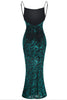 Load image into Gallery viewer, Dark Green Velvet Backless Prom Dress