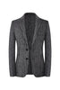 Load image into Gallery viewer, Black Slim Fit PinStriped Single Breasted Men&#39;s Blazer