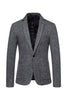 Load image into Gallery viewer, Khaki Tweed One Button Notched Lapel Men&#39;s Blazer