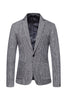 Load image into Gallery viewer, Khaki Tweed One Button Notched Lapel Men&#39;s Blazer