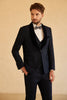 Load image into Gallery viewer, Shawl Lapel One Button Black Wedding Suits For Men