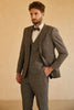 Load image into Gallery viewer, Grey Peak Lapel Men Wedding Suit