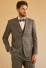 Load image into Gallery viewer, Grey Peak Lapel Men Wedding Suit