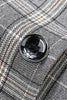 Load image into Gallery viewer, Grey Gingham Notched Lapel Men&#39;s Blazer
