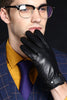 Load image into Gallery viewer, Black Leather Buckled Winter Gloves For Men