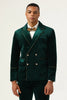 Load image into Gallery viewer, Dark Green Velvet 2 Piece Men&#39;s Prom Suits