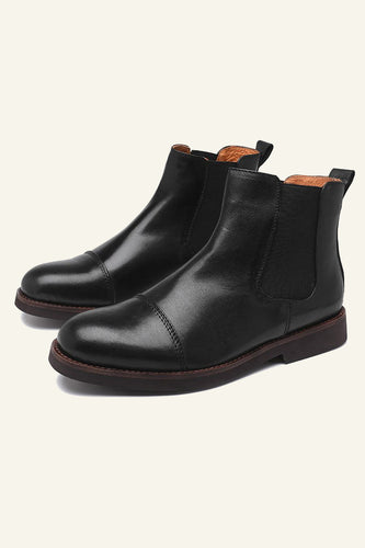 British Middle Top Men's Chelsea Leather Boots