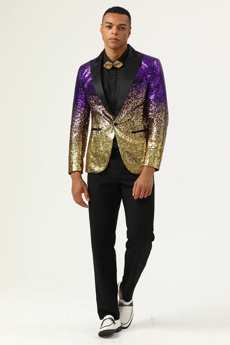 Mens rose gold sequin 2025 blazer