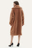 Load image into Gallery viewer, Camel Lapel Fleece Oversized Long Fuzzy Teddy Coat