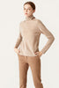 Load image into Gallery viewer, Khaki Cropped Turtleneck Wool Sweater