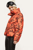 Load image into Gallery viewer, Stand-Up Collar Ink painting Warm White Duck Down Jacket