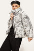 Load image into Gallery viewer, Stand-Up Collar Ink painting Warm White Duck Down Jacket