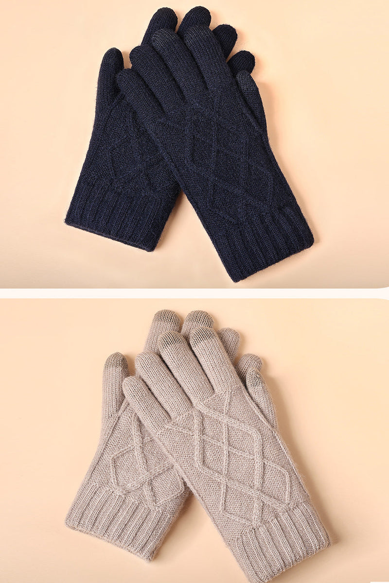 Load image into Gallery viewer, Black Knitted Gloves