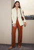 Load image into Gallery viewer, White Notched Lapel One Button Women Party Blazer