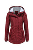 Load image into Gallery viewer, Winter Black Hooded Drawstring ZipperThickened Padded Jacket