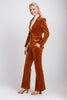 Load image into Gallery viewer, Brown Velvt 2 Piece Fitted Women Party Suits
