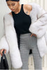 Load image into Gallery viewer, White Oversized Open Front Faux Fur Women Coat