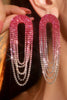 Load image into Gallery viewer, Fashionable Gradient Color Tassel Large Earrings