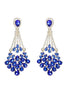 Load image into Gallery viewer, Royal Blue Rhinestone Stud Earrings