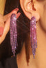 Load image into Gallery viewer, Shiny Rhinestone Long Tassel Earrings