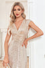 Load image into Gallery viewer, Sparkly A-Line Sleeveless Champagne Mother of the Bride Dress