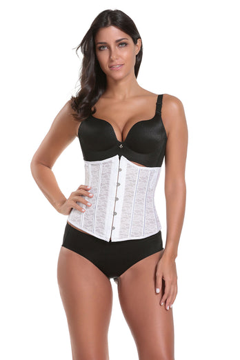 Black Lace Buckle Waist Control Shapewear