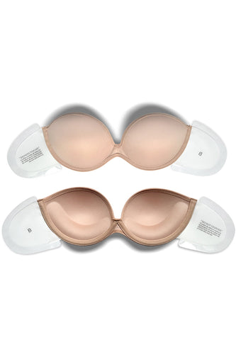 Apricot Women Strapless Invisible Seamless Push Up Bra