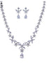 Load image into Gallery viewer, Royal Blue Butterfly Crystal Drop Earrings Necklace Jewelry Set