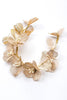 Load image into Gallery viewer, Champagne Pearl Flowers Headband