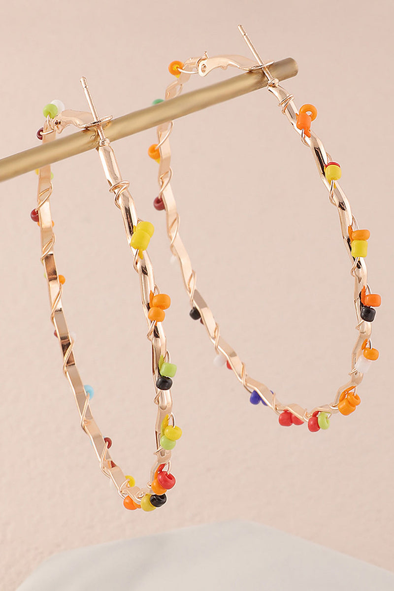 Load image into Gallery viewer, Colorful Loop Boho Style Earrings