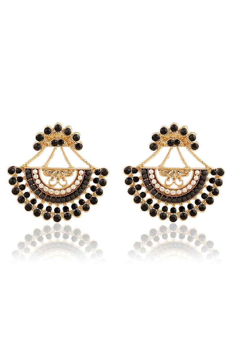Load image into Gallery viewer, Black Boho Style Earrings