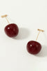 Load image into Gallery viewer, Golden Red Cherry Earrings