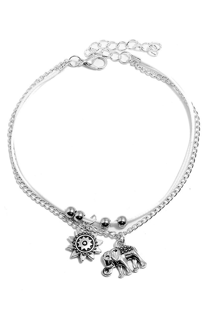 Load image into Gallery viewer, Silver Boho Style Anklet
