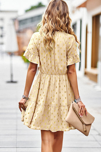 Polka Dots V-Neck Summer Dress