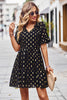 Load image into Gallery viewer, Polka Dots V-Neck Summer Dress