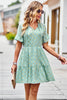 Load image into Gallery viewer, Polka Dots V-Neck Summer Dress