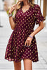 Load image into Gallery viewer, Polka Dots V-Neck Summer Dress