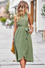 Load image into Gallery viewer, Green Polka Dots Midi Summer Dress