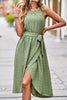 Load image into Gallery viewer, Green Polka Dots Midi Summer Dress