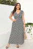 Load image into Gallery viewer, Plus Size Black Geometry Printed Maxi Summer Dress