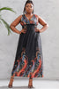 Load image into Gallery viewer, Plus Size Blue Printed Maxi Summer Dress