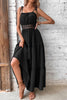 Load image into Gallery viewer, Black Spaghetti Straps Maxi Summer Dress