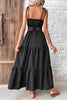 Load image into Gallery viewer, Black Spaghetti Straps Maxi Summer Dress