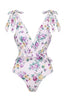 Load image into Gallery viewer, Slim Fit Printed One Piece Swimsuit Set with Beach Dress