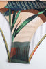 Load image into Gallery viewer, Retro Style Coffee Printed High Waist One Piece Swimwear