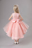 Load image into Gallery viewer, White Jewel Neck Bowknot Sleeveless Girls&#39; Dress With Appliques