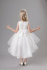 Load image into Gallery viewer, White Jewel Neck Bowknot Sleeveless Girls&#39; Dress With Appliques