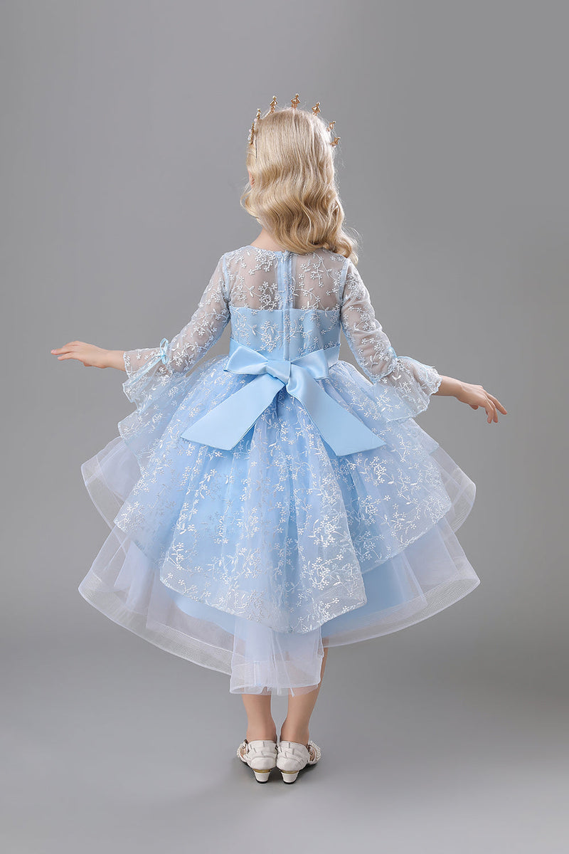 Light blue outlet little girl dresses